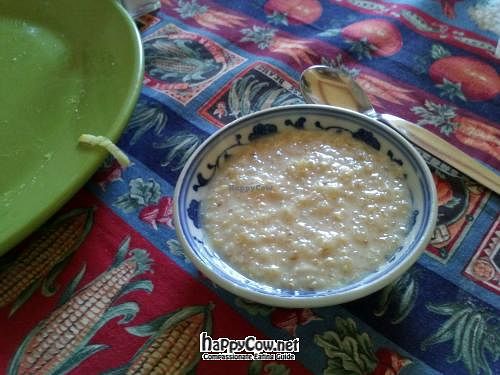 Dessert: quinoa pudding. at Quinua y Amaranto in Bogota