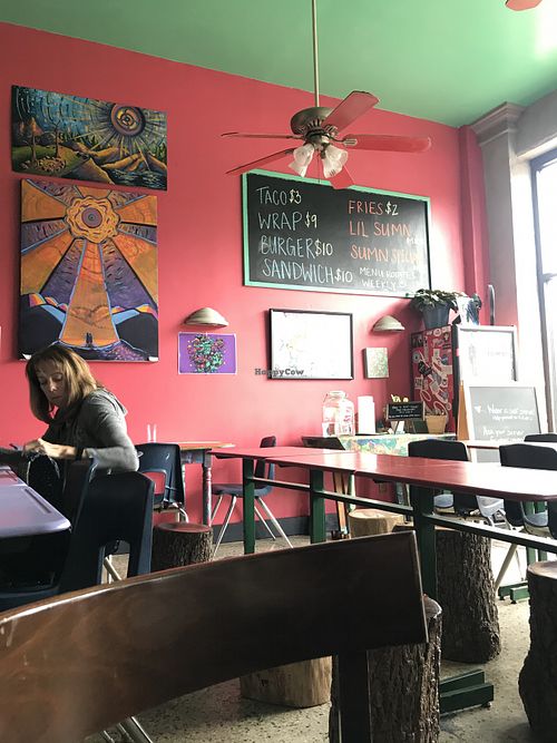 Inside at Happy Apple Cafe in Kansas City