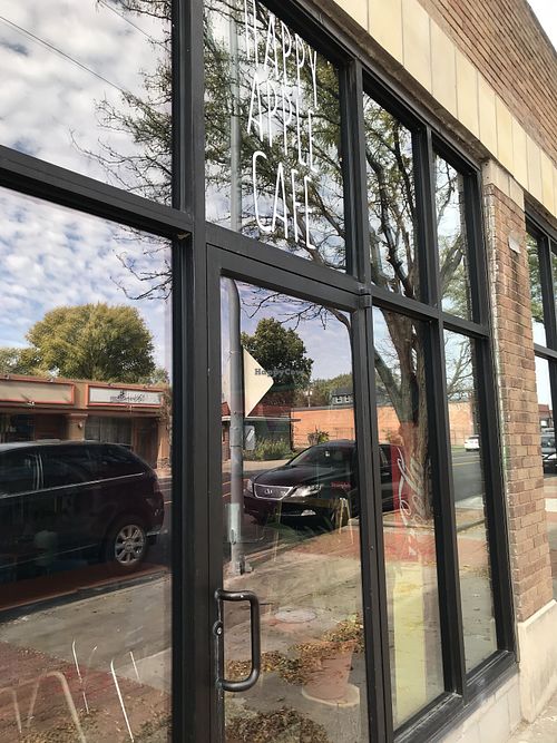 Outside at Happy Apple Cafe in Kansas City
