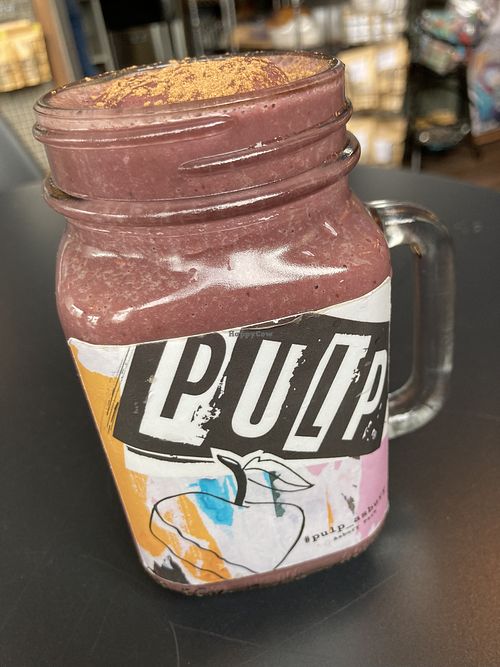 Black velvet smoothie  at Pulp in Asbury Park