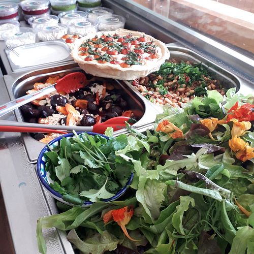 Take away vegetable salad boxes at Mountain Road in Galway