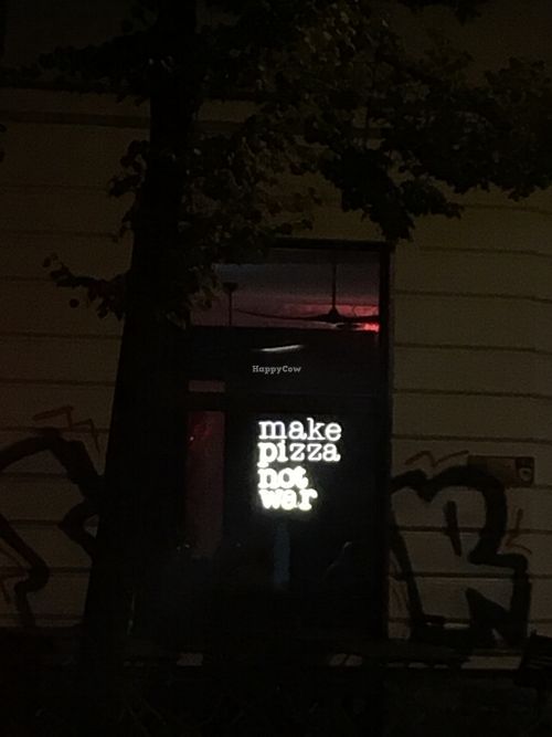 light sign at the inside at Rote Soße in Leipzig