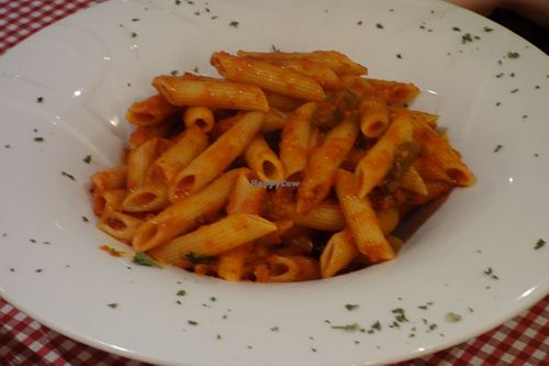Penne Arrabiata (vegan) at Little Italy in Saarbrucken