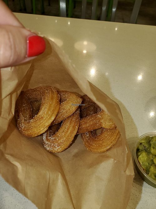Vegan churros at The Mexican Camel in Orlando
