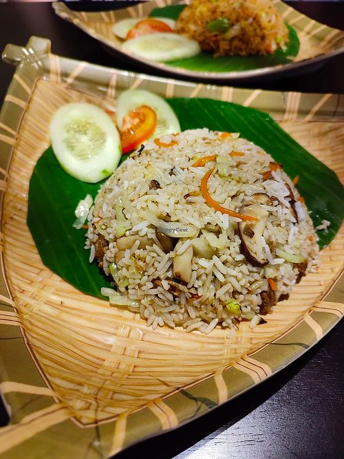  Mixed Mushroom Fried Rice at Coco Veggie Nonya Cuisine 椰素林 in Central Singapore