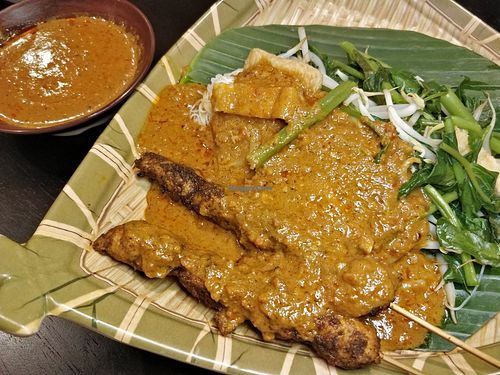 Satay bee hoon at Coco Veggie Nonya Cuisine 椰素林 in Central Singapore
