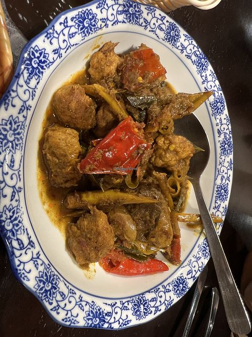 Lemongrass chicken monkey head  at Coco Veggie Nonya Cuisine 椰素林 in Central Singapore