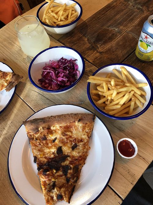 Vegan slaw and skinny fries to boot  at Peacer in Birmingham