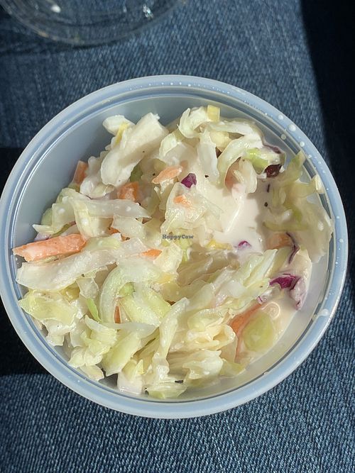 Vegan coleslaw  at Vegan Mob in Oakland