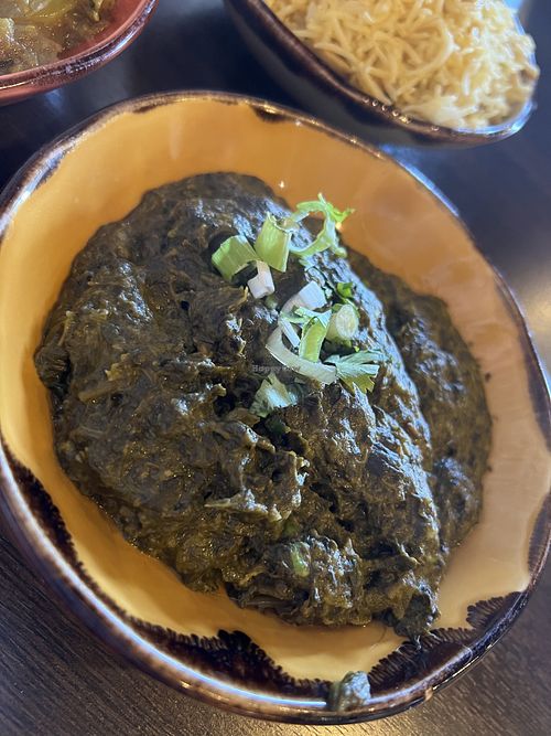Saag (spinach)  at Namaste Delhi in Aberdeen