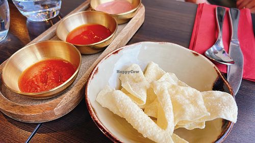 papadam  at Namaste Delhi in Aberdeen