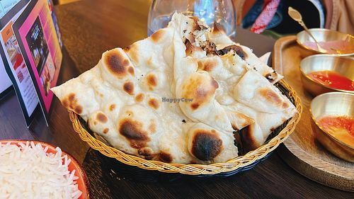 vegan naan  at Namaste Delhi in Aberdeen