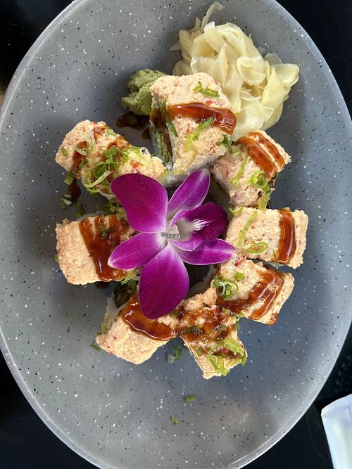 Guardian of the tofu roll - very good - mildly spicy   at Akira Sushi in Aptos