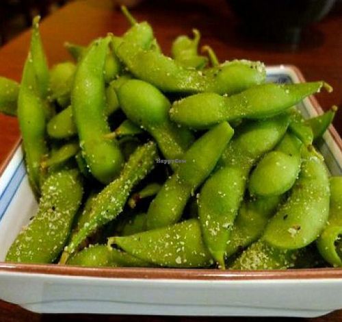 edamame by vegankitten at Blue Sea Sushi and Izakaya in Las Vegas