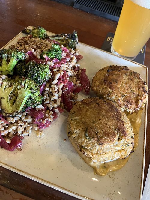Vegan Crab Cakes  at Liquid Assets in Ocean City