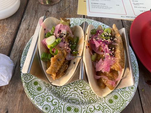 Vegan chicken taco  at Lola Taqueria in Palm Beach