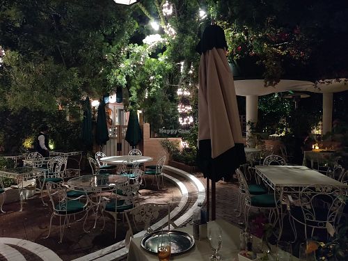 Inside at Polo Lounge in Beverly Hills