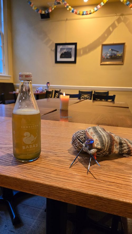 Baba's Bucha, local kombucha at Gryphon Cafe in Wayne