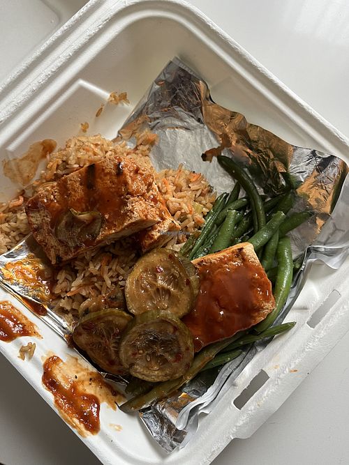 Bbq Hoision Tofu Steak  at Cheers American Bistro in Reading