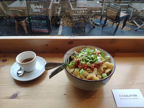 Spätzle mit Pesto Rosso at Esskalation in Bonn