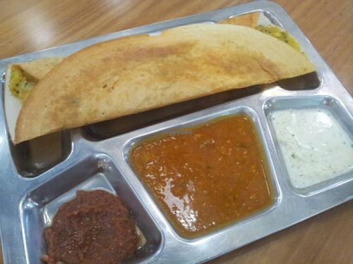 dosa plate at Vege Rama - Myer Centre in Brisbane