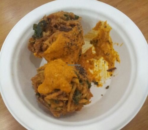 Pakoras at Vege Rama - Myer Centre in Brisbane