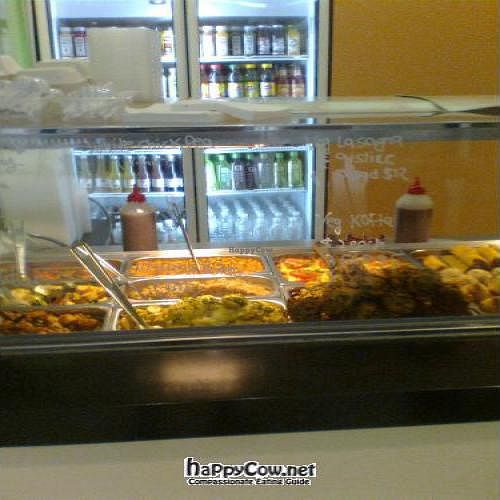 hot food section at Vege Rama - Myer Centre in Brisbane