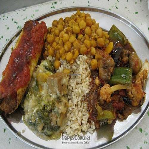 Plate of food at Vege Rama - Myer Centre in Brisbane