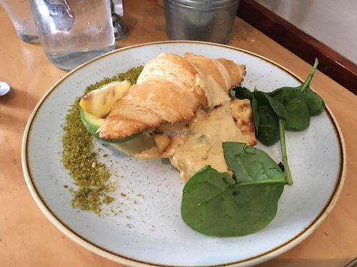 vegan tofu benny breakfast  at Sol Breads Cafe in West End