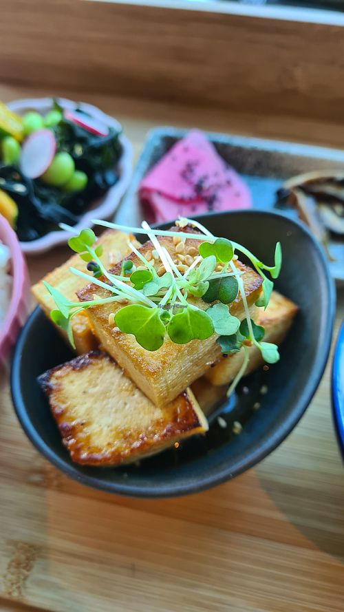 Breakfast Tofu Menu at Café Manggha in Krakow
