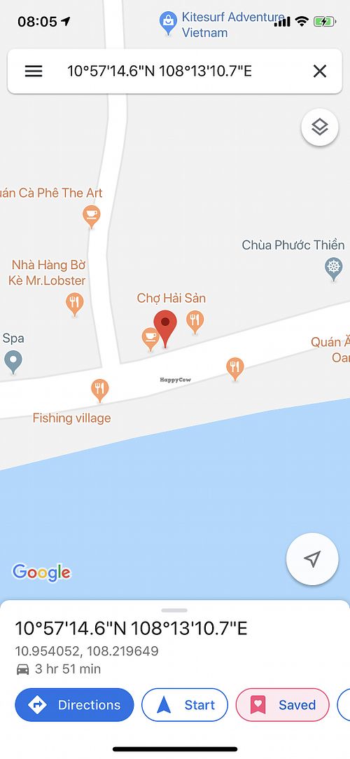 Actual location close up at Thuan Chay Lao Nong 3 in Mui Ne