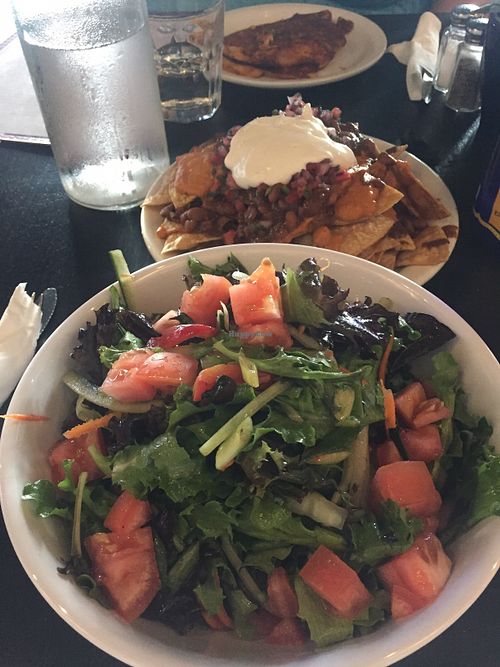Salad nachos and Mac and cheese at Eternal in Oakland
