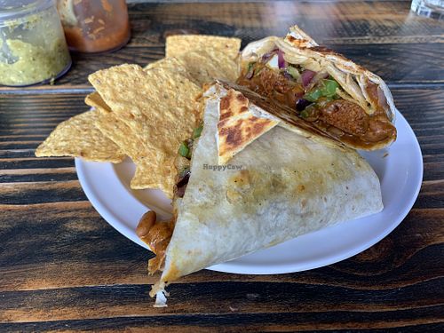 The famous 45 mn burrito. Pretty tasty! Not 45 mn tasty though... at Eternal in Oakland