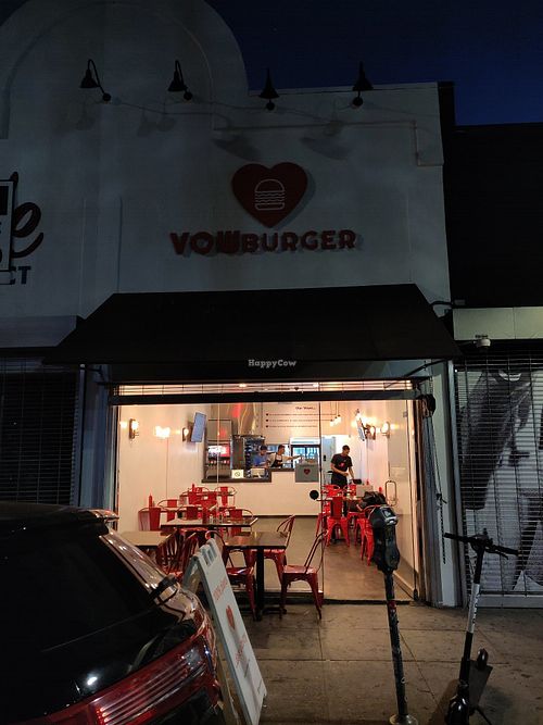 Outside at VOWburger in Los Angeles