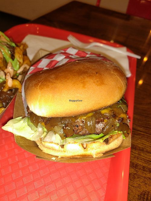 The vegan burger at VOWburger in Los Angeles