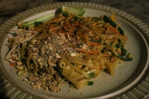 fried noodles at Sacred Lotus Cafe in Phnom Penh