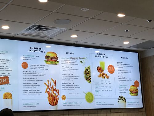 Wall menu at HipCityVeg - Connecticut Ave in Washington