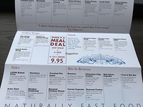 Menu at LEON - New York Ave in Washington