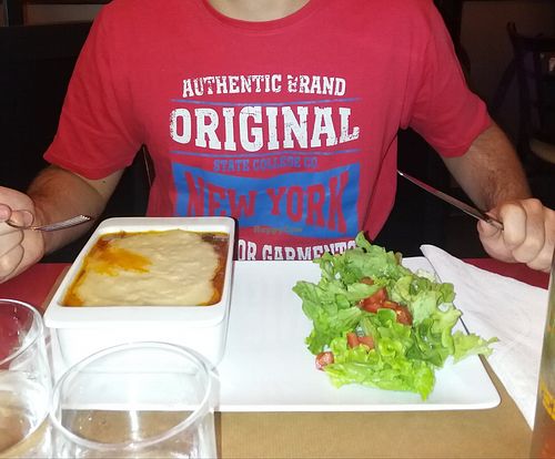 Moussaka  at La Bouche'rit in Grenoble