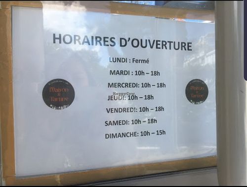 Opening Hours at Maison & Tartine in Arcachon