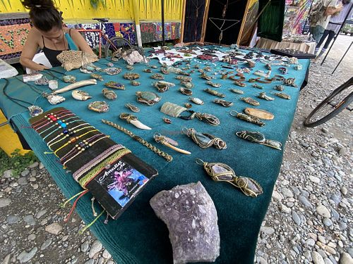 Local jewellery   at Farmers' Market in Puerto Viejo De Talamanca