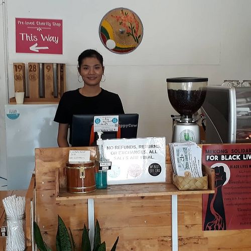 Yim, lovely server at Free Bird Cafe in Chiang Mai