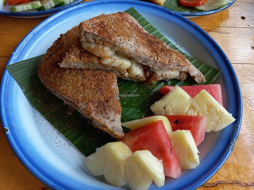 Stuffed french toast at Free Bird Cafe in Chiang Mai