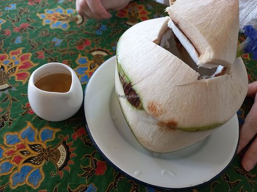 Coconut love bomb at Free Bird Cafe in Chiang Mai