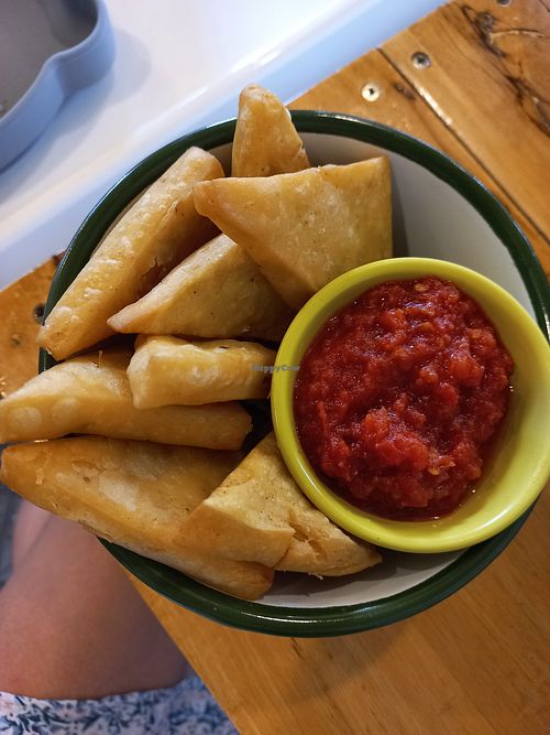 Chickpea tofu sticks at Free Bird Cafe in Chiang Mai