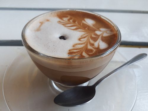 Latte at Free Bird Cafe in Chiang Mai