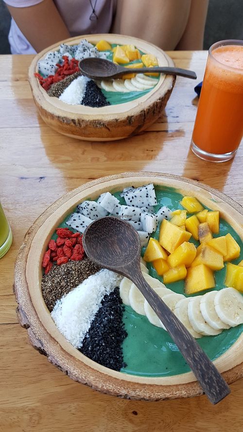Smoothie bowl- so good at Free Bird Cafe in Chiang Mai