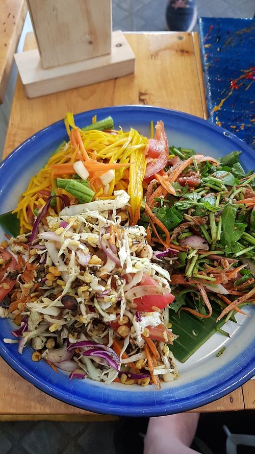 Mixed salad- you can choose between different salads at Free Bird Cafe in Chiang Mai
