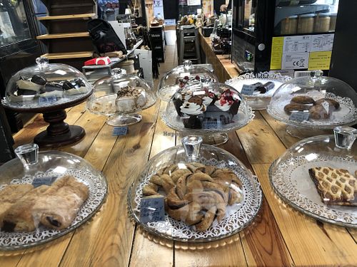 Delicious desserts  at Veganitessen in Sevilla