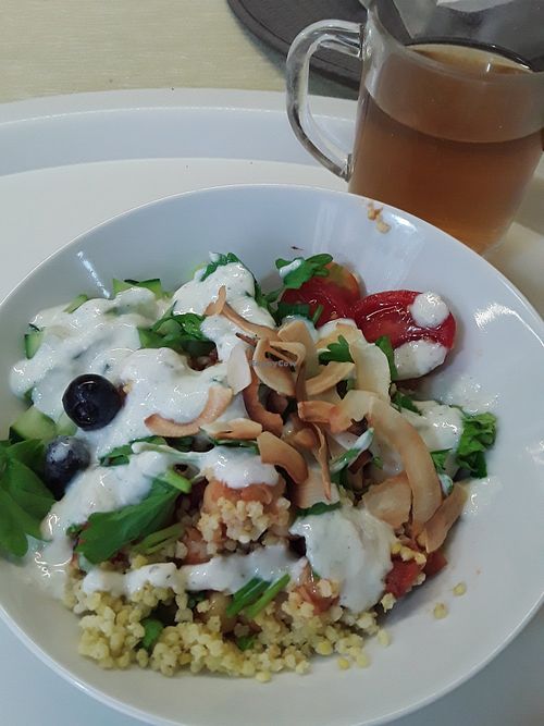 Chickpea salad at lunch today at Alfacinha in Braga